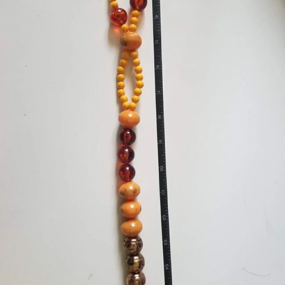 Lucky Buddha Hanging Decor Handmade Vintage Beaded Decoration - Picture 3 of 6